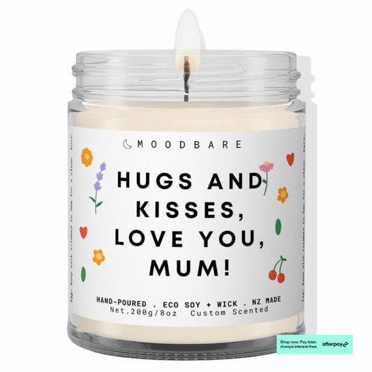 Hugs and kisses, love you, Mum! 💕  Luxury Eco Soy Mothers Day Candle ✨ Limited Edition