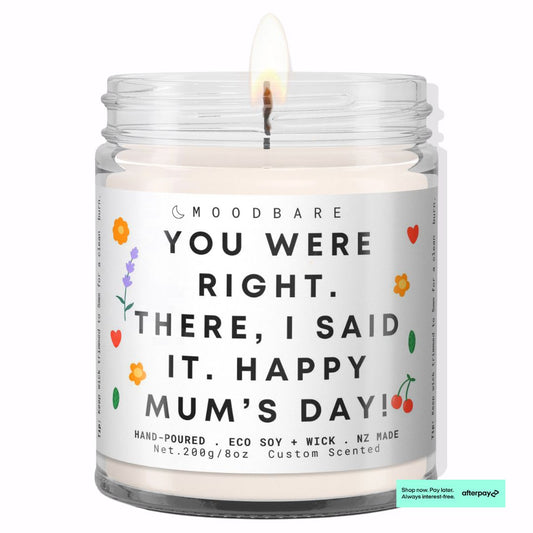 You were right. There, I said it. Happy Mother’s Day! 💕  Luxury Eco Soy Mothers Day Candle ✨ Limited Edition
