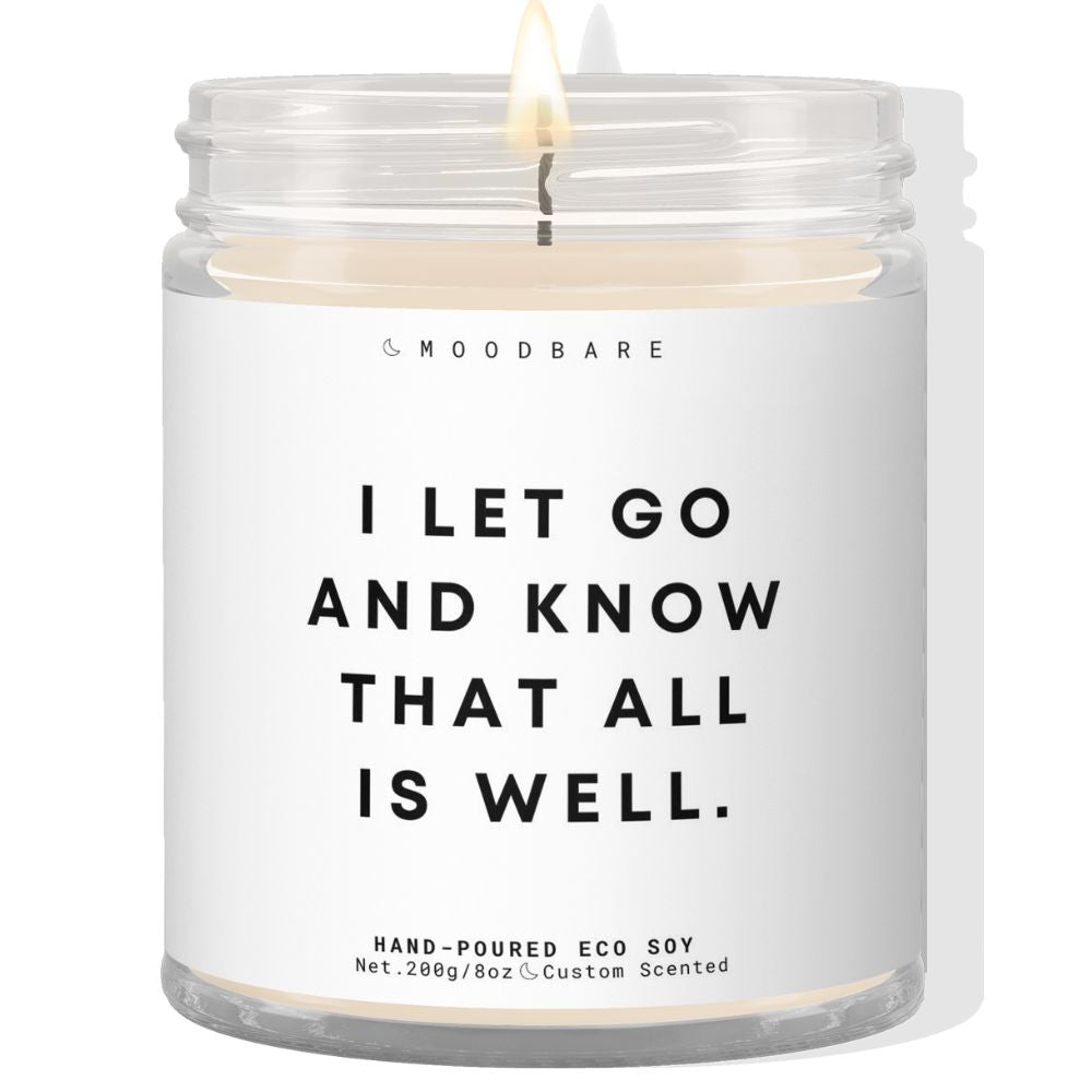 I let go and know that all is well! ✨ Luxury Eco Soy Candle