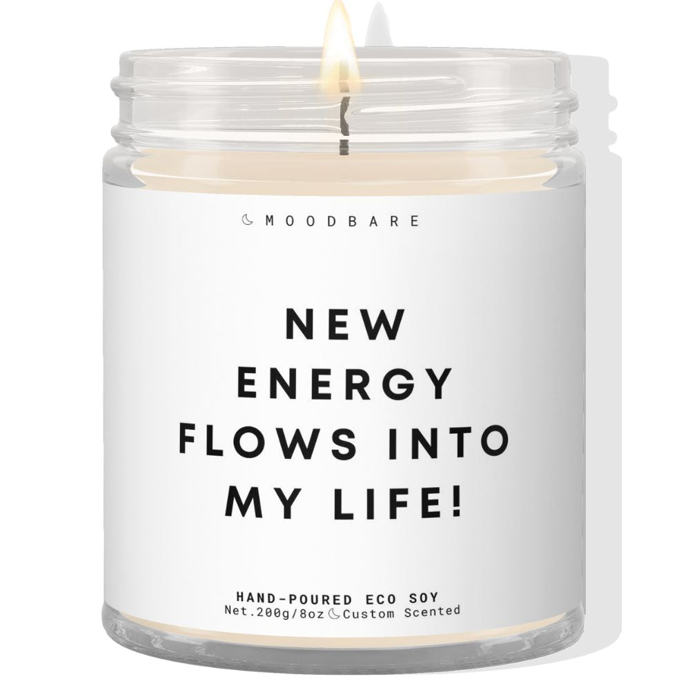 New energy flows into my life! ✨ Luxury Eco Soy Candle