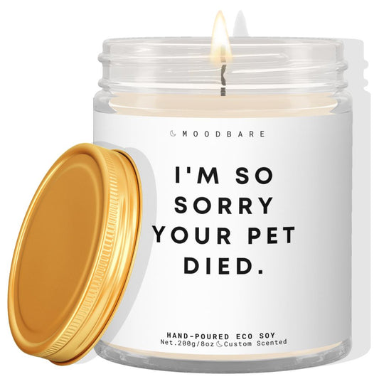 I'm so sorry your pet died! ✨ Luxury Eco Soy Candle