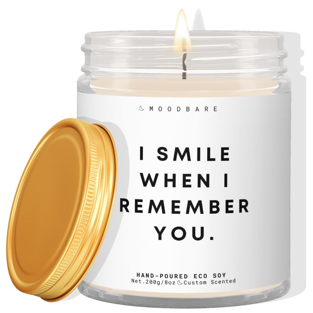 I smile when I remember you. ✨ Luxury Eco Soy Candle