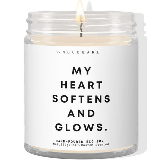 My heart softens and glows! ✨ Luxury Eco Soy Candle