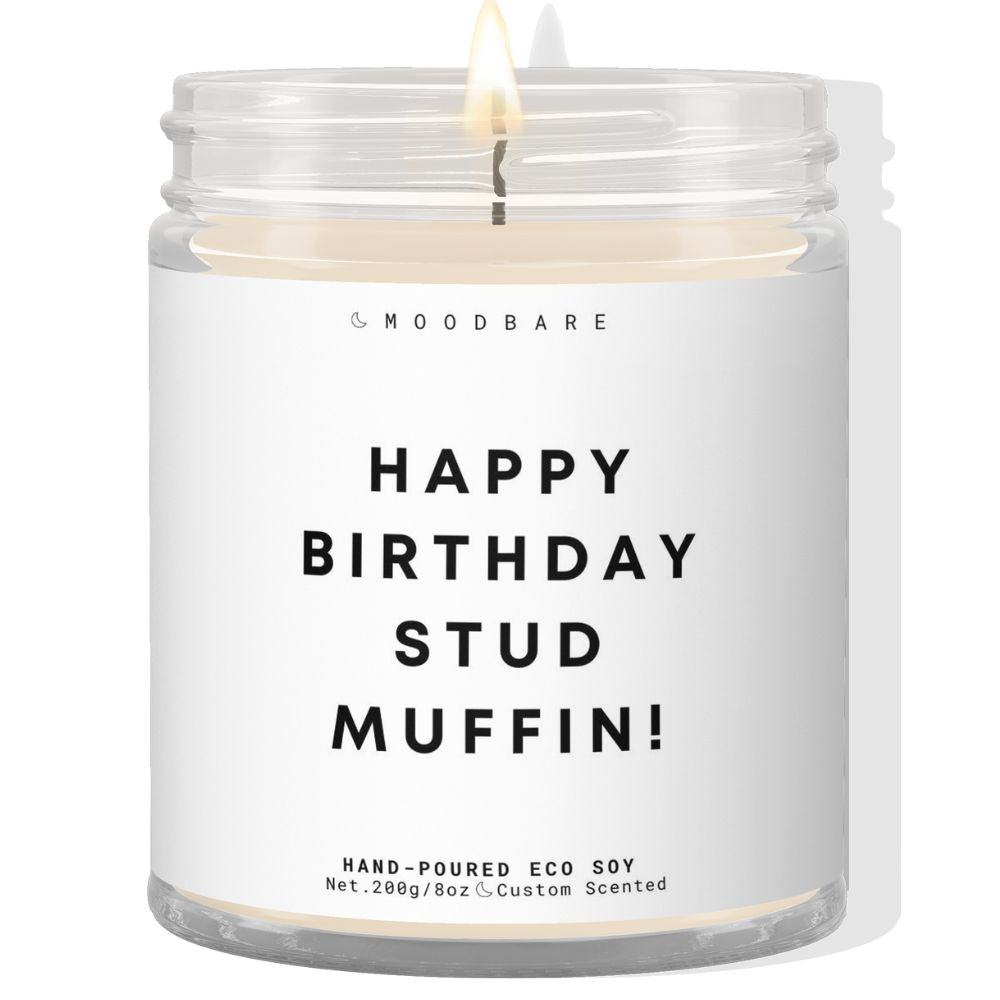 Happy birthday stud muffin! ✨ Luxury Eco Soy Candle