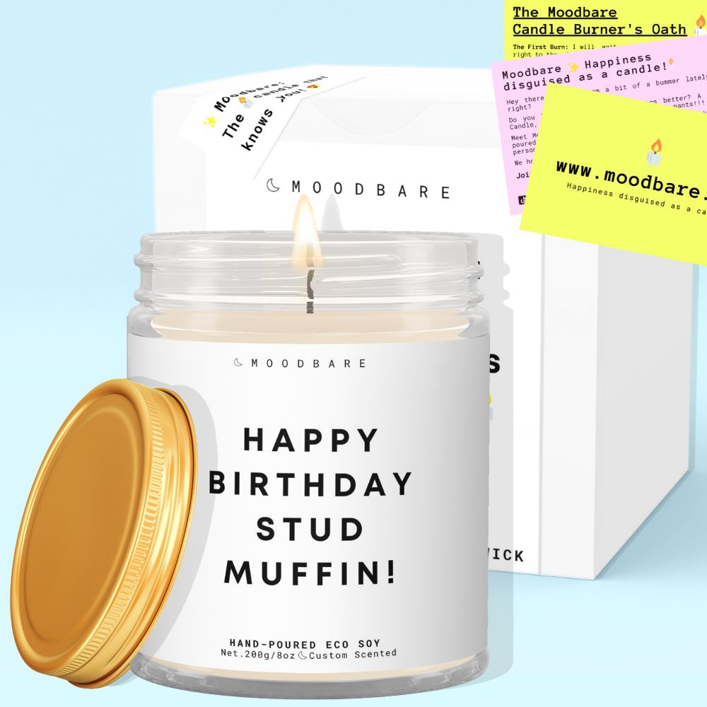 Happy birthday stud muffin! ✨ Luxury Eco Soy Candle